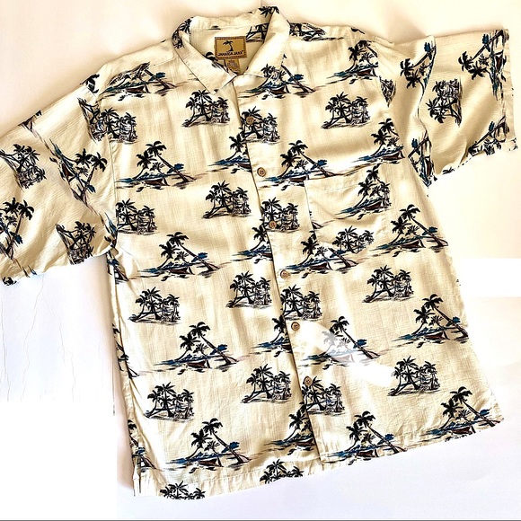 Jamaica Jaxx Other - EUC Mens Jamaica Jaxx Silk Hawaiian Shirt, size L